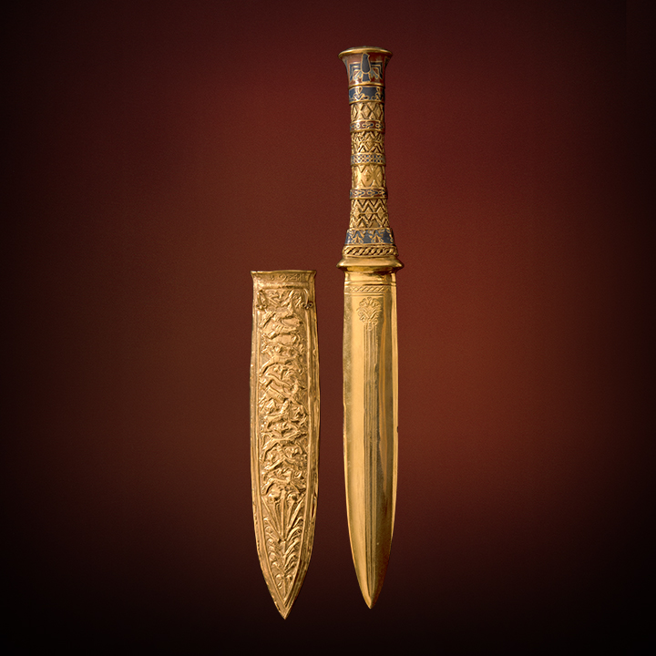 GOLD DAGGER AND SHEATH