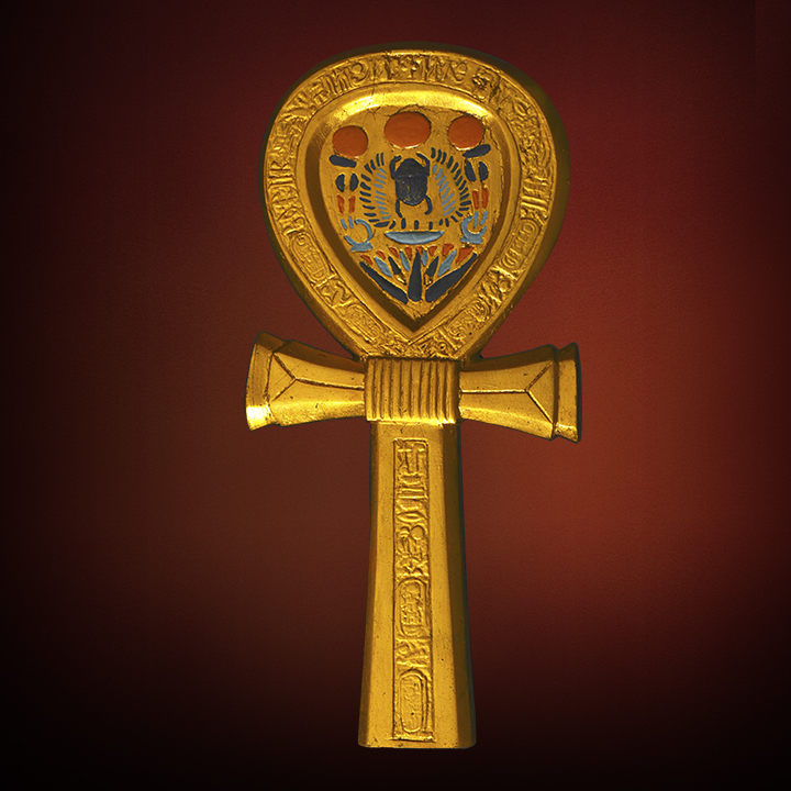 MIRROR CASE IN THE FORM OF ANKH