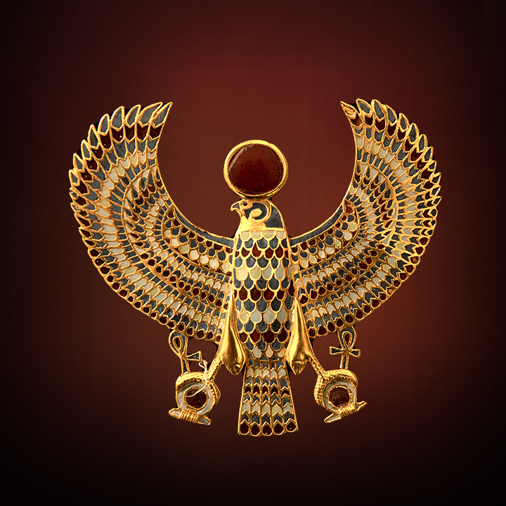 NECKLACE WITH FALCON PENDANT