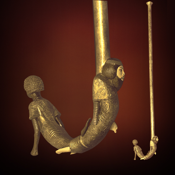 STICK WITH ASIATIC AND NUBIAN CAPTIVE