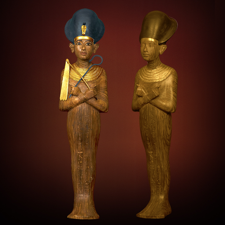 SHABTI WITH BLUE CROWN
