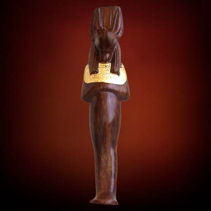 God Anubis statue made in Egypt