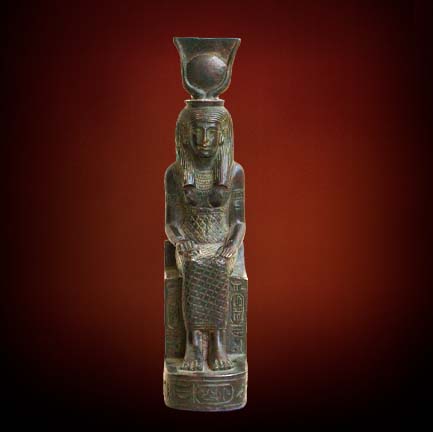 Goddess Hathor mini statue made in Egypt