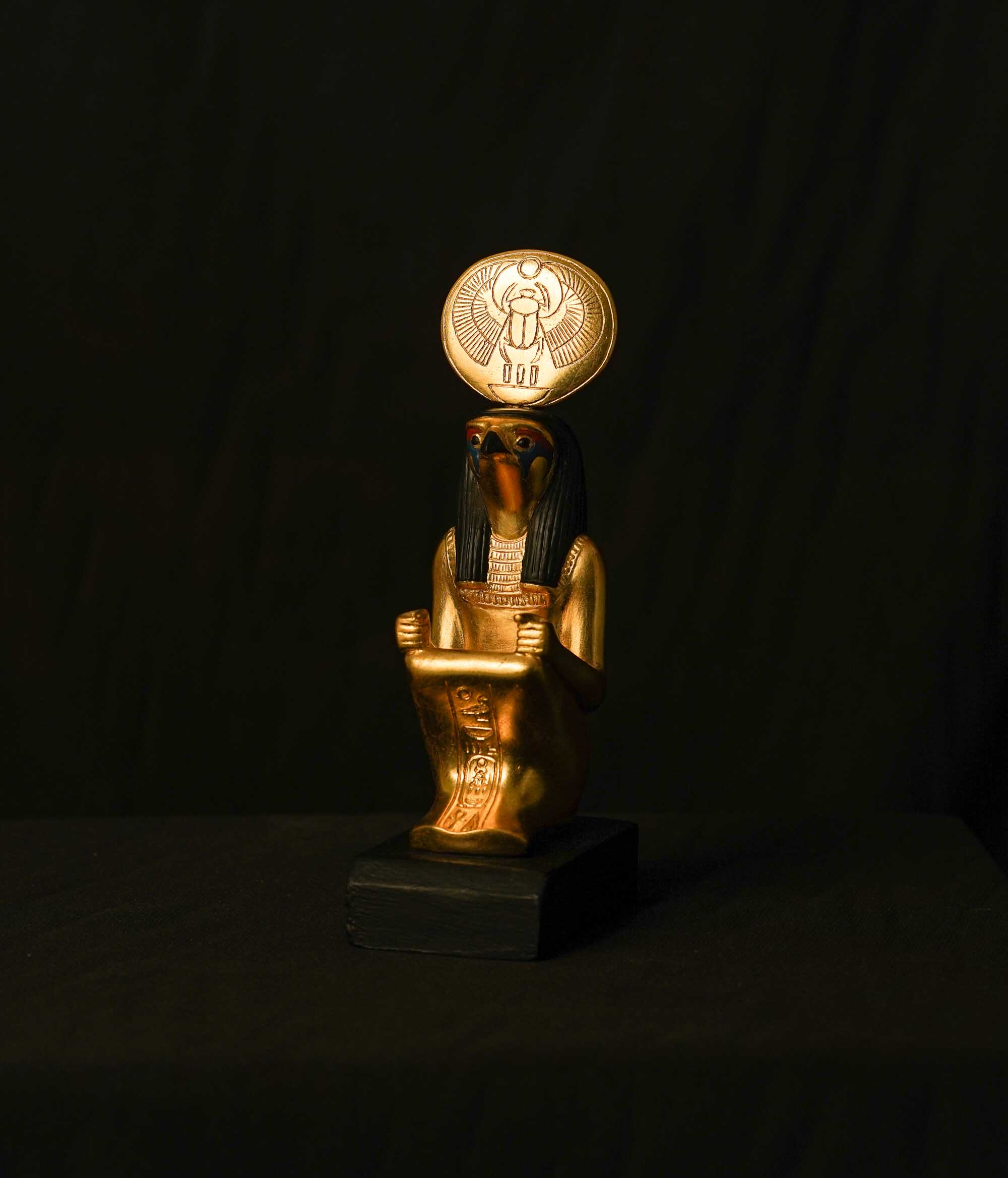 Egyptian God RA statue. God RA replica Museum piece.