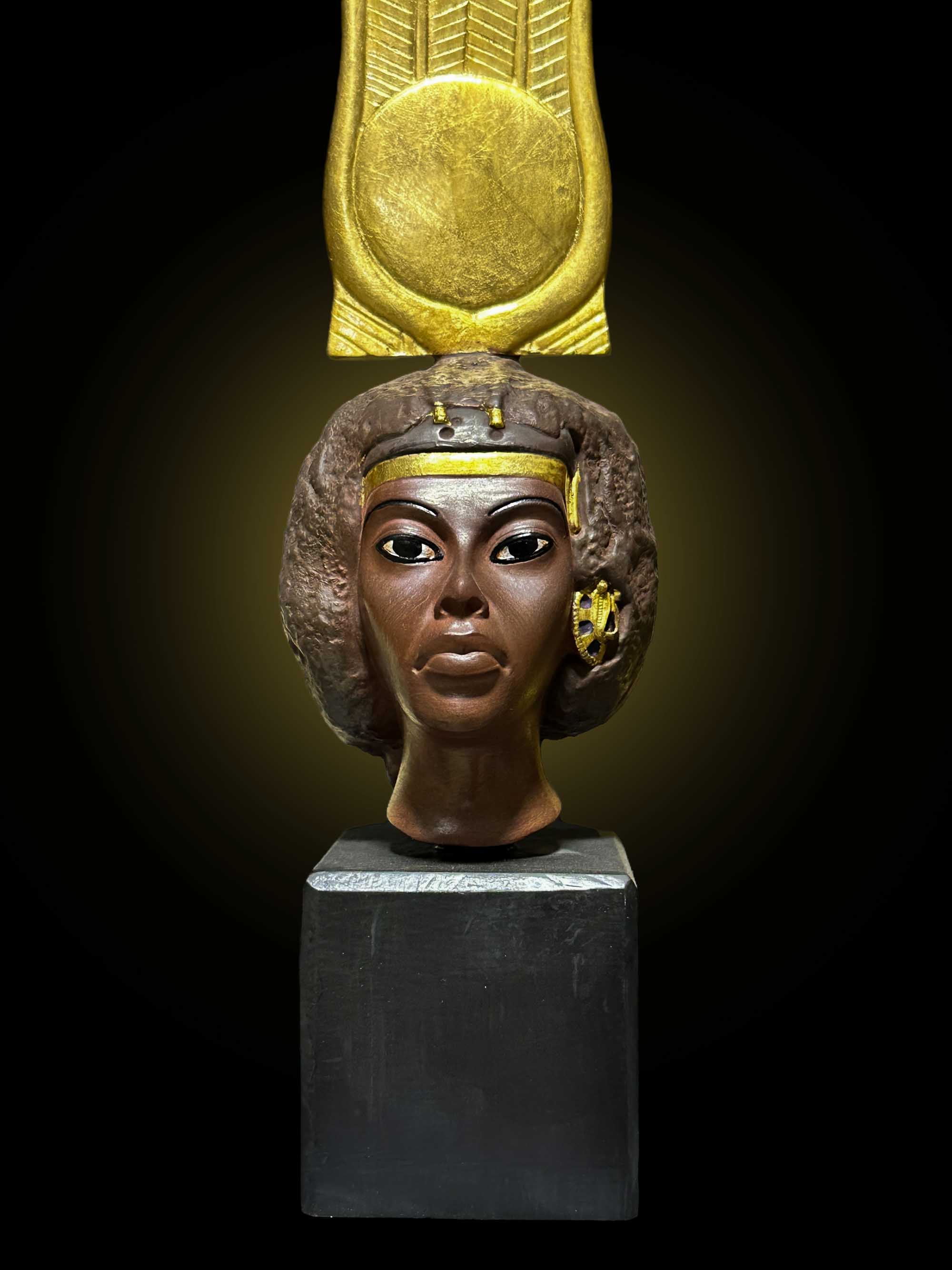 Queen Tiye replica statue ( Hand-carved ), Ancient Egyptian Queen Tiye, Egyptian Queen, Replica Tiye.