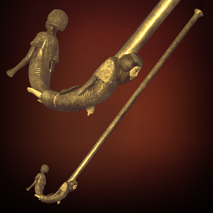 STICK WITH ASIATIC AND NUBIAN CAPTIVE